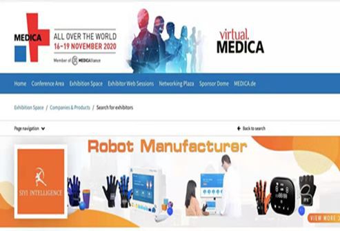 Medica näitus Saksamaa Si Yi käsifunktsionaalne taastusravi robot