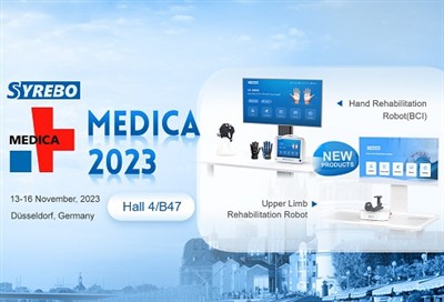 Syrebo uued taastusravirobotid debüteerivad MEDICA 2023 messil
